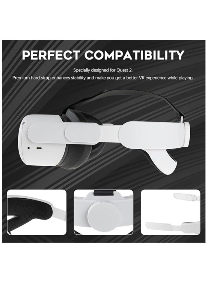VR Head Strap Compatiable for Quest 2, Replacement for Elite Strap Adjustable Clockwork Knob Design Non-Slip Head Strap with a Head Cushion, Virtual Reality Headset Accessories - Image 3