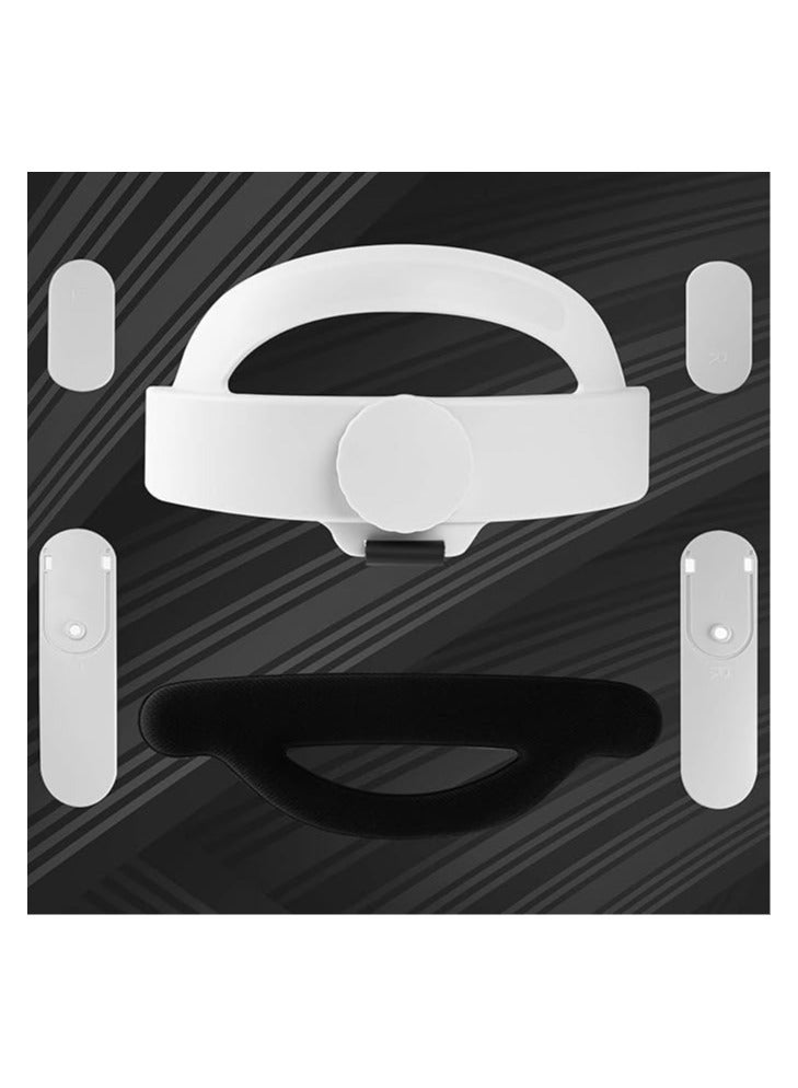 VR Head Strap Compatiable for Quest 2, Replacement for Elite Strap Adjustable Clockwork Knob Design Non-Slip Head Strap with a Head Cushion, Virtual Reality Headset Accessories - Image 2