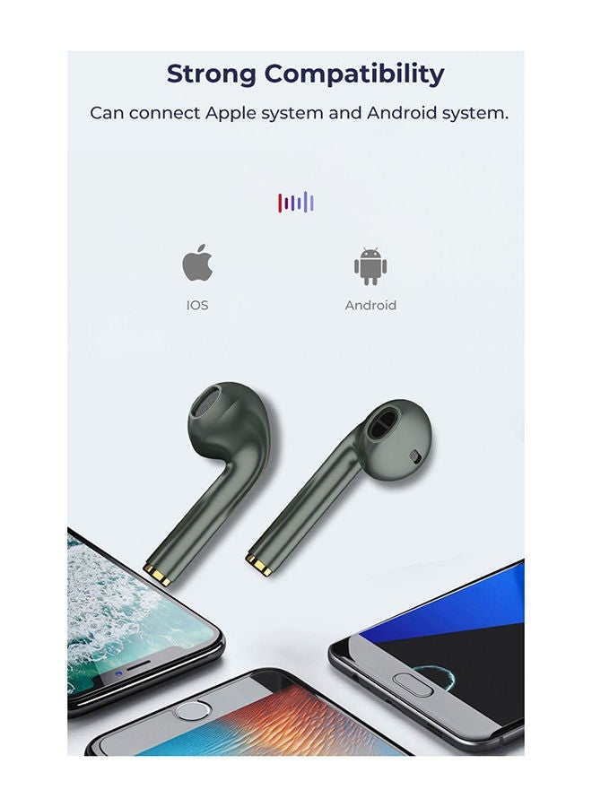 Arabest J18 Wireless In-Ear Earphone Matte Pro Dark Green - Image 4