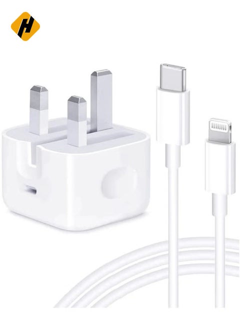 Phone 20W Charger 【Apple MFi Certified】 USB C Plug Fast Charge and USB C to Lightning Cable 2M PD Power Adapter Compatible with iPhone 13 Pro Max 13 12 SE2020 11 XR XS Max X 8 Plus iPad Pro Air Mini