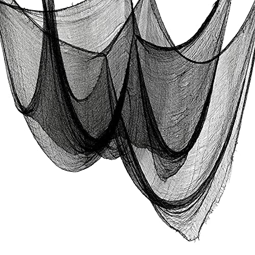 Cyantor 5Pcs Halloween Creepy Cloth Black 30×72inch - Halloween Decorations Clearance - Creepy Spooky Halloween Decorations Outdoor Indoor - Image 1