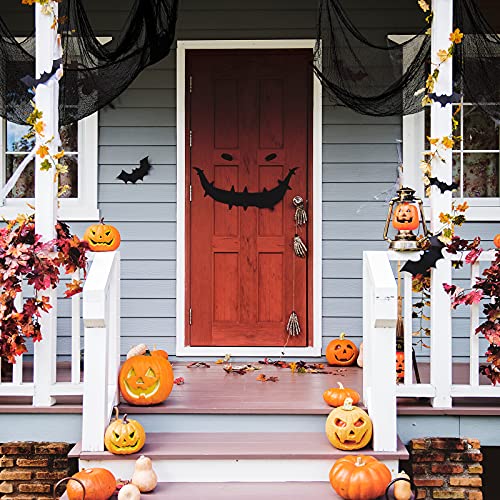 Cyantor 5Pcs Halloween Creepy Cloth Black 30×72inch - Halloween Decorations Clearance - Creepy Spooky Halloween Decorations Outdoor Indoor - Image 5