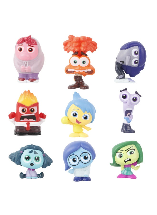 null - Animation Mind Secret Service Team INSIDE OUT Cartoon Model Three-dimensional Doll Hand-mounted Car Doll Machine Pendulum-Height:3-5CM - Image 1