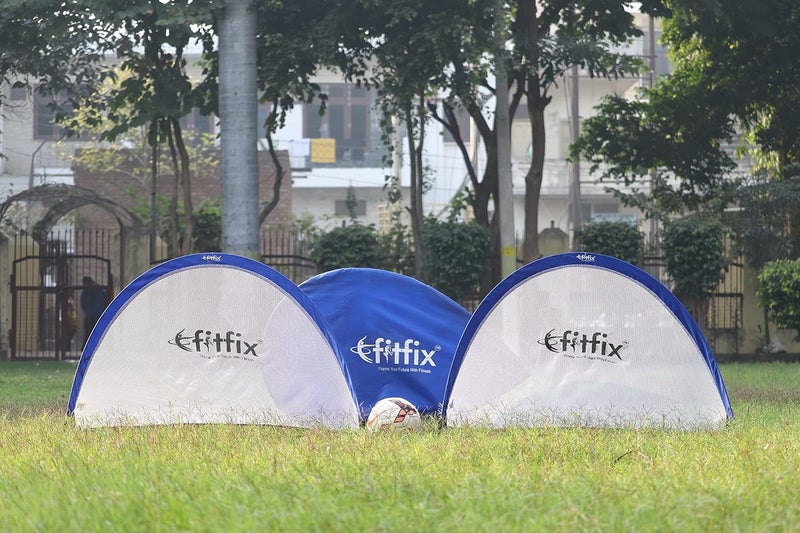 Fitfix ® Model Pop Up Goal 1 Pair- 2 ps Portable Soccer Goals with Carry Bag Long Life Durable Frame Quick Setup Easy Fold (120 x 80) - Image 5