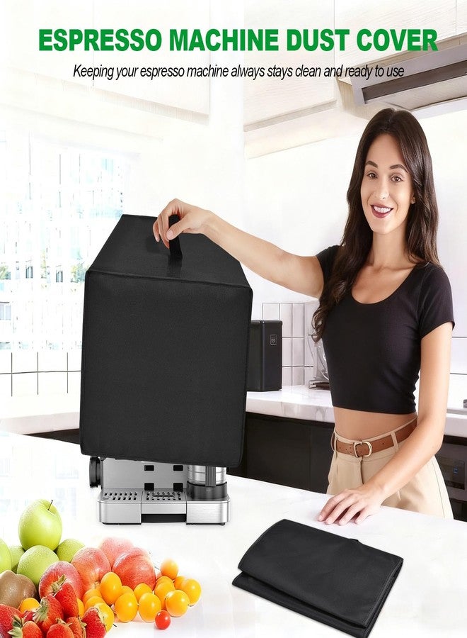 NUENSS-ROR غطاء ماكينة إسبريسو NUENSS-ROR لماكينات الإسبريسو Ninja Luxe Café ES601 و ES701 و ES601CY و ES601GM، غطاء مقاوم للماء لحماية ماكينة صنع القهوة من الغبار - ملحقات ماكينة صنع القهوة (أسود) - Image 2
