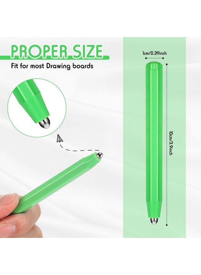 Outus 3 Pieces Replacement Stylus Magnetic Drawing Pen Magnet Replacement Pens For Magnetic Drawing Board Magnapad A To Z And Numbers 0 To 9 (Green)  - Image 3