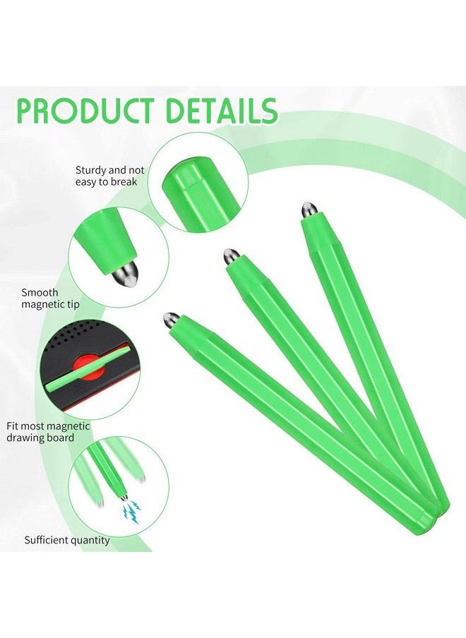 Outus 3 Pieces Replacement Stylus Magnetic Drawing Pen Magnet Replacement Pens For Magnetic Drawing Board Magnapad A To Z And Numbers 0 To 9 (Green)  - Image 4