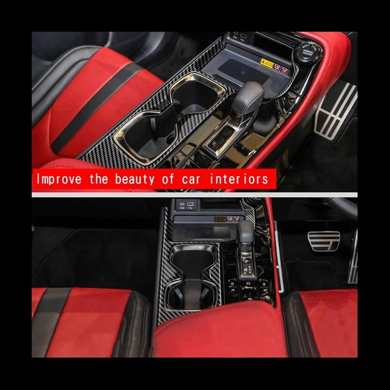 QASULER Carbon Fiber Gear Shift Panel Trim for Lexus NX260 NX350H - Image 5