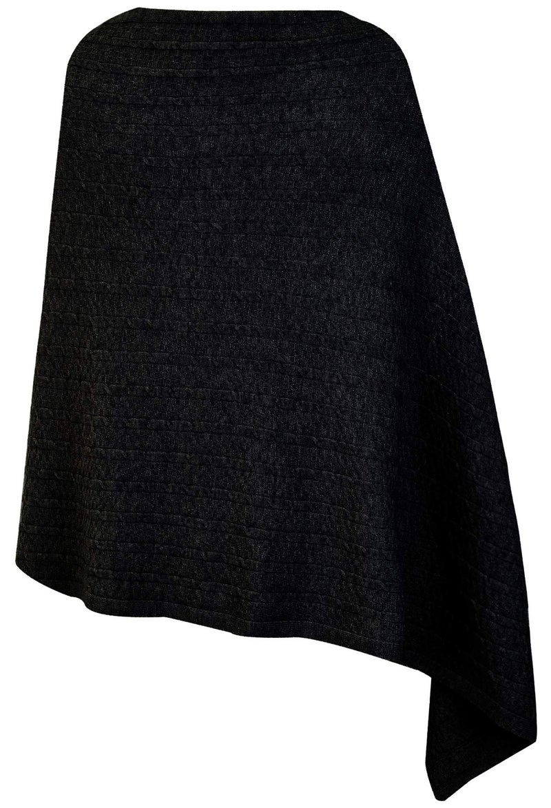 Puli شال بُولي النسائي المتعدد الاستخدامات، شال محبوك، بونشو، سترة بأزرار، خفيف الوزن لفصل الربيع والصيف والخريف، كابل - Image 3