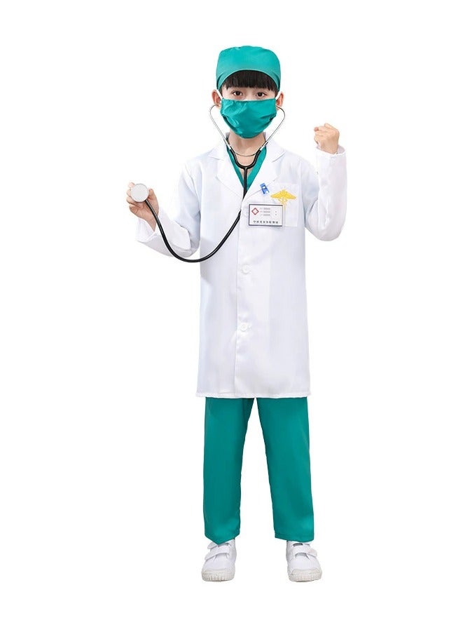 Sparklepals 7 Pcs Doctor Costume Set Cosplay Costume Sets for Kids - Image 2