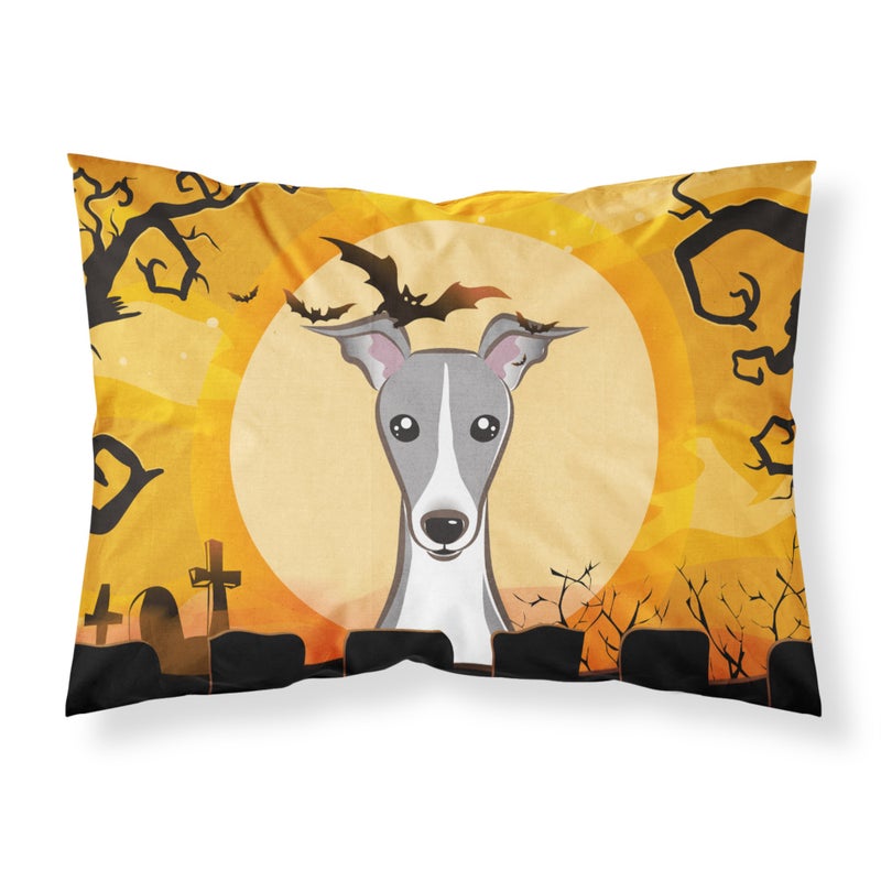 ""Caroline's Treasures BB1794PILLOWCASE Halloween Italian Greyhound Fabric Standard Pillowcase  Large  Multicolor""