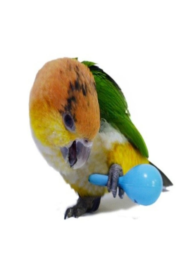 Barn Eleven 3PCS- Colourful Mini Ball Sand Hammer Parrot Rattle Shaker Musical Sound Toy Intelligent Sand Hammer Toys for Parakeets Canaries Cockatiels Conure Lovebirds(Random Color) - Image 4