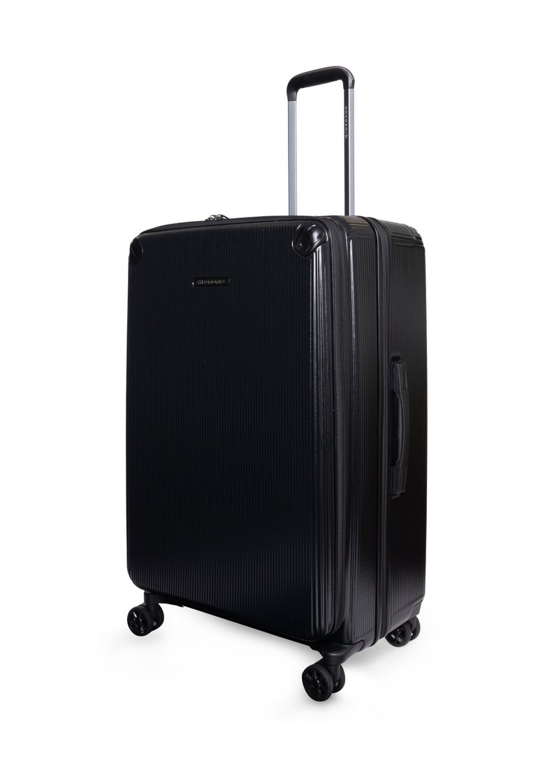 GIORDANO Giordano TitanX 24-Inch Check-In Luggage – Medium Hard Shell Trolley Suitcase with Extra Secure Lock, Expandable Luggage Design, 360° Double Spinner Wheels, Lightweight Unbreakable Travel Bag – Black - Image 2