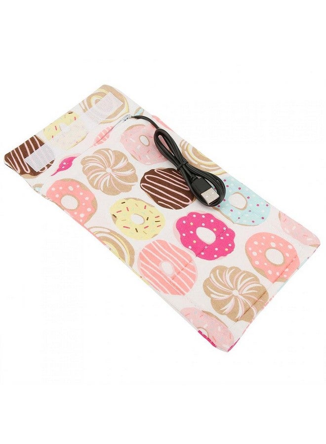 جوتوتوب حقيبة تدفئة زجاجات GOTOTOP، حقيبة تدفئة زجاجات الحليب، حقيبة تبريد محمولة مع منفذ شحن USB للعناية بالطفل (دونات) - Image 4