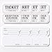 Methdic 2000 White Double Raffle Tickets Roll Ticket for Events Entry Class Reward Fundraiser Prizes - Image 3