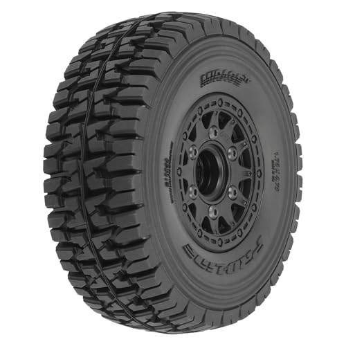 Pro-Line Proline Racing Mirage TT 2230 Belted SC Tires Mounted on Raid Black 6x30 Removable Hex 12mm 14mm Wheels 2 PRO1024811 - Image 1