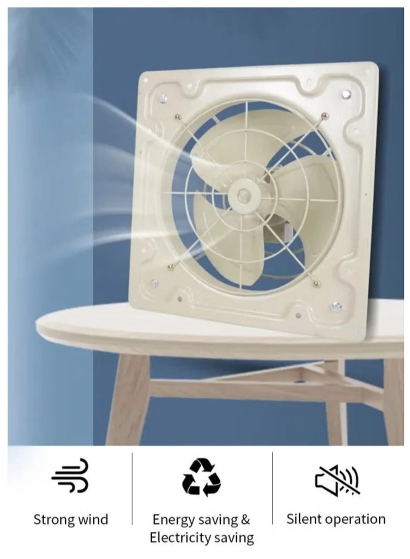 12 Inch Metal Exhaust Fan – Powerful Quiet Ventilation for Kitchen Bathroom and Warehouse – Durable High-Quality Design – Made in Saudi Arabia - Image 4