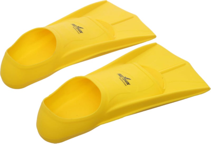 Shark Swim Fins Size 42-44 Premium Training Flippers for Adults Lightweight &amp; Hydrodynamic Design Perfect for Swimming, Snorkeling &amp; Fitness - Yellow