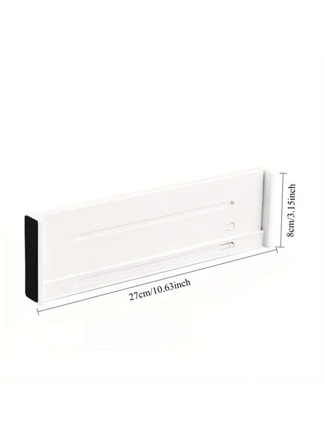 4 Pack Expandable Plastic Drawer Storage Partition Strip Organizing Divider Tool - Image 4