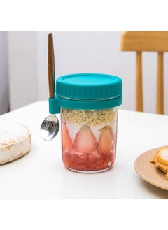 Y&D Glass With Lid And Spoon Sealed Portable Ice Cream Cup  - Image 1