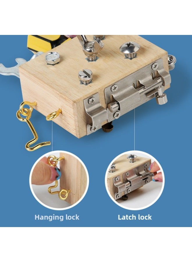 Children's Puzzle Multifunctional House Screw Nut Tool Block Toy Organ Unlock Combination Busy-Color:Screw Tools Busy Fast B  - Image 3