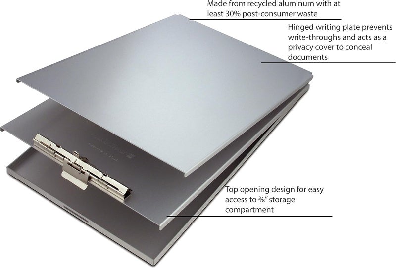 Saunders Silver A-Holder Recycled Aluminum Form Holder - Fits 8.5 x 14 inch Legal Size Documents - Ideal for Home, Office, and Business Use (10019) - Image 2