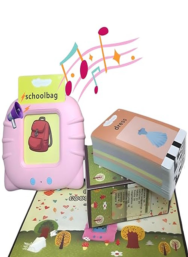 Educational Cards for Kids, Talking Baby Flash Cards Educational Toys for 2 3 4 Years Old, Electronic Interactive Toys for 2-4 Year Old Boys Girls Kids Birthday Gifts Ages 2 3 4 5