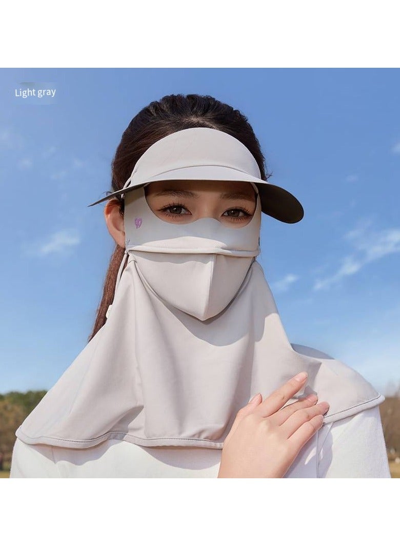 general Lce Silk Sun Protection Mask Face Cover Full Face Neck Outdoor Sunshade UV Protection