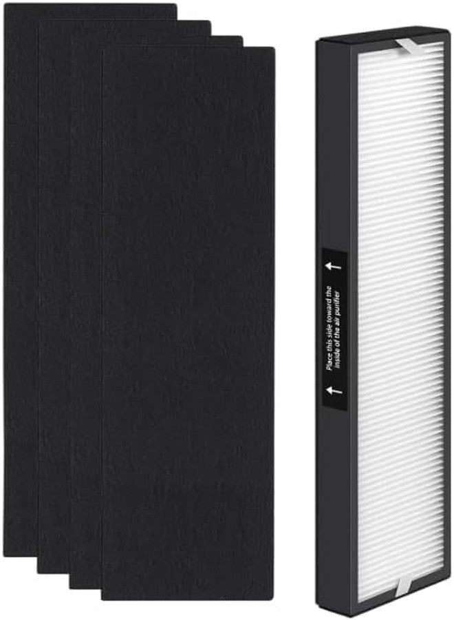 نيسبيرا فلتر بديل Nispira 182550 متوافق مع جهاز تنقية الهواء Bionaire BAP536UV-U Holmes HAP537UV / 2141139، عبوة واحدة (HEPA + كربون) - Image 1