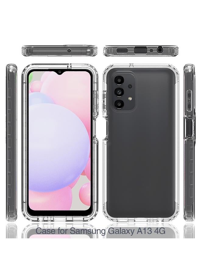 S-TOP Case For Samsung Galaxy A13 4G Transparency Two-color Gradient PC + TPU Phone Case - Image 2