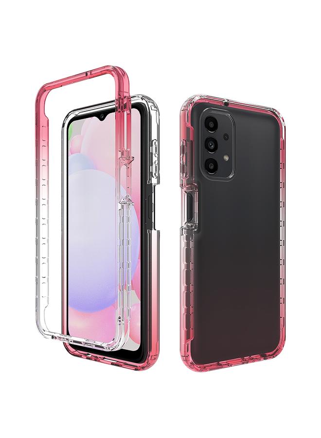 S-TOP Case For Samsung Galaxy A13 4G Transparency Two-color Gradient PC + TPU Phone Case - Image 1
