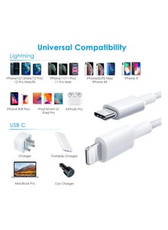 Apple iPower iPhone Data Transfer and Charger Adapter Cable 1m USB-C to Lightning Cable/Silver, 20W PD Fast Charging for iPhone 14/14 Pro/14 Plus/14 Pro Max, iPad Pro, and all iPhone 8-13 . - pzsku/ZD6311793CE34CE923CDBZ/45/_/1734427544/e2e85cd9-1622-4d84-8aa6-501df630e172