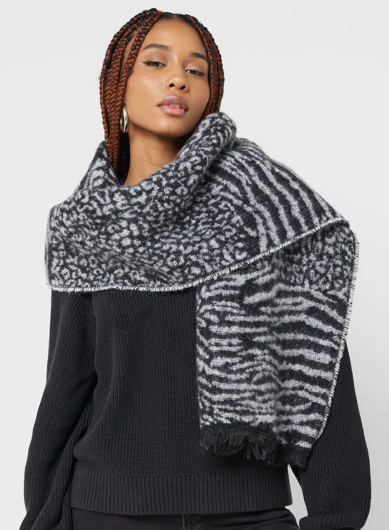 ONLY Onltrine Animalprint Scarf
