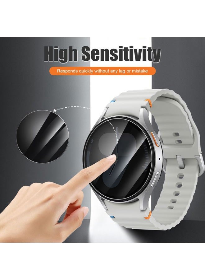 Lokyoo 5 Pack Privacy Screen Protector for Samsung Galaxy Watch 7 40mm [Anti-Spy Tempered Glass] Easy Install, Tempered Glass Protector for Galaxy Watch 7 40mm - Image 5
