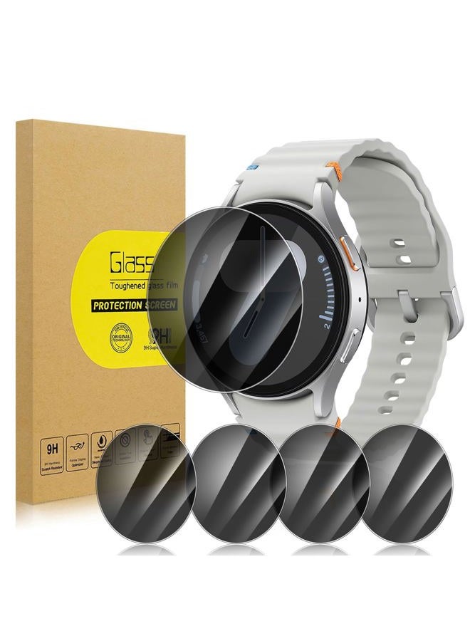 Lokyoo 5 Pack Privacy Screen Protector for Samsung Galaxy Watch 7 40mm [Anti-Spy Tempered Glass] Easy Install, Tempered Glass Protector for Galaxy Watch 7 40mm - Image 1