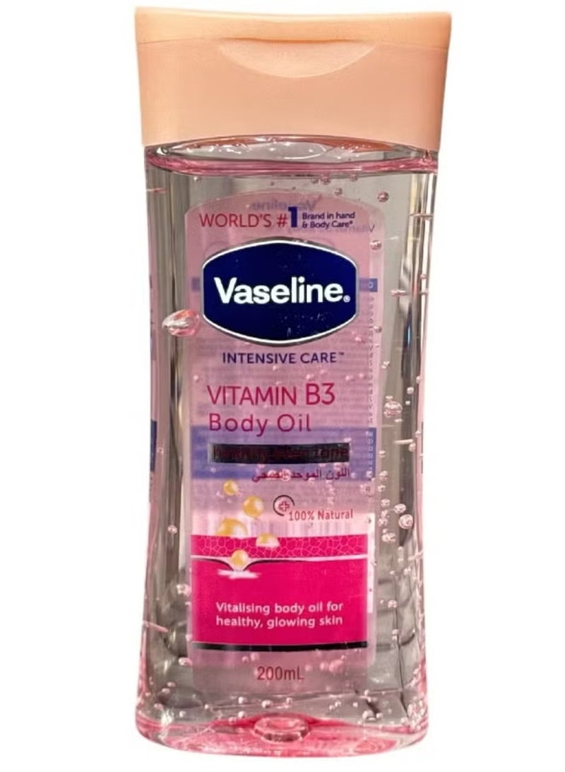 Vaseline Vaselin INTENSIVE CARE (VITAMIN B3 Body OIL)healthy even tone 100% Natural200ml
