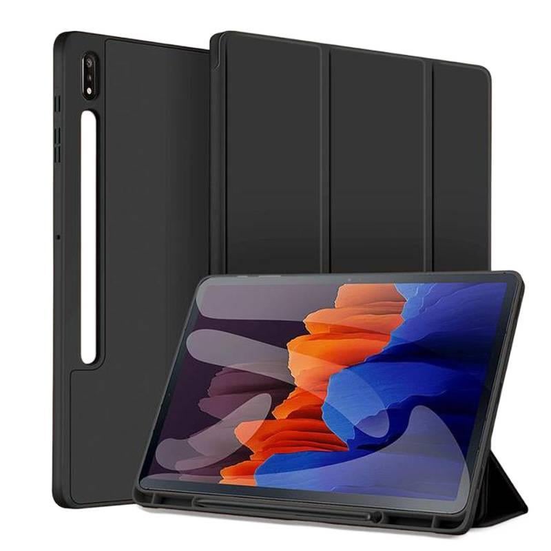 DGG حافظة سامسونج تاب متوافقة مع Samsung Galaxy Tab S8 Plus / Samsung Galaxy Tab A8 مع حامل قلم باللون أزرق مع غطاء حماية ووظيفة حامل وحمل يومي للتابلت بوظيفة حامل باللون الأزرق Samsu. - Image 2