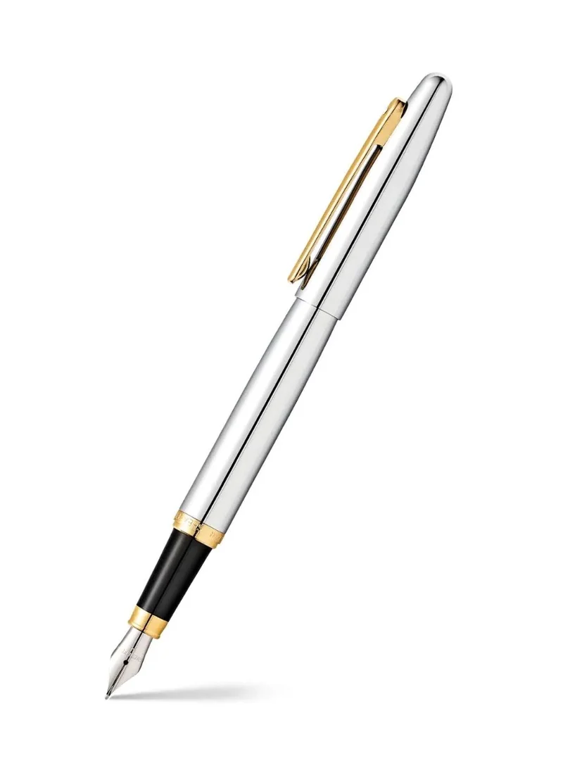 SHEAFFER Sheaffer® VFM Polished Chrome with Gold Trims Fountain Pen - Medium
