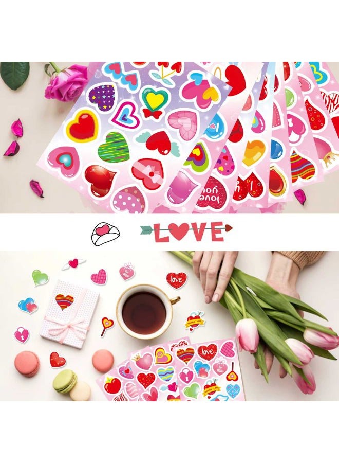 DUJAA Valentine's Day Stickers for Kids Colorful Heart Stickers Valentine's Day Love Decorative Stickers for Gift Box Envelope Wedding Stick Sticker Party Favors Supplies - Image 5