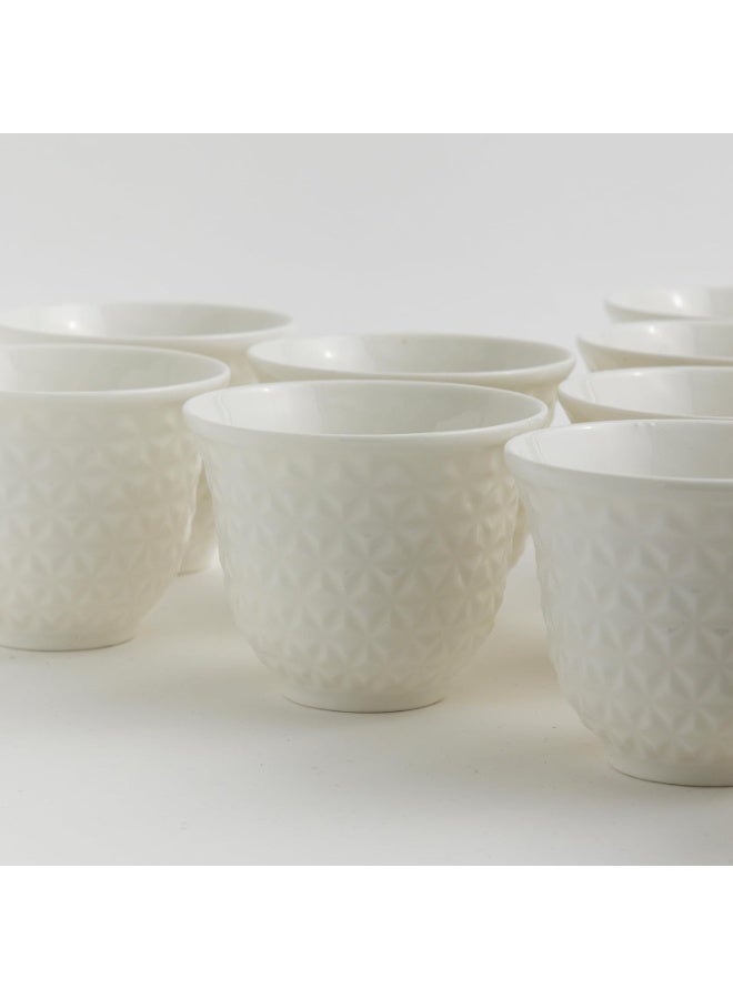 Master Gold Saudi Coffee Cup Set of 12 Porcelain 80ml with Barez | Coffee Cups Perfect for Offices, Various Occasions and Parties | Coffee Cups Sets for Hospitality - Image 5