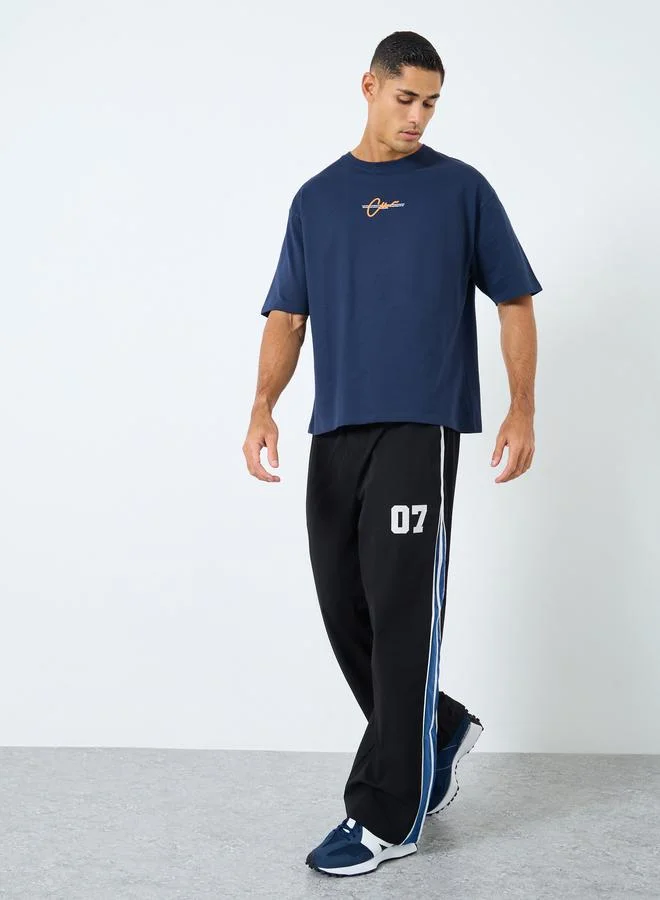 Styli Styli Terry Oversized Slogan Print T-Shirt