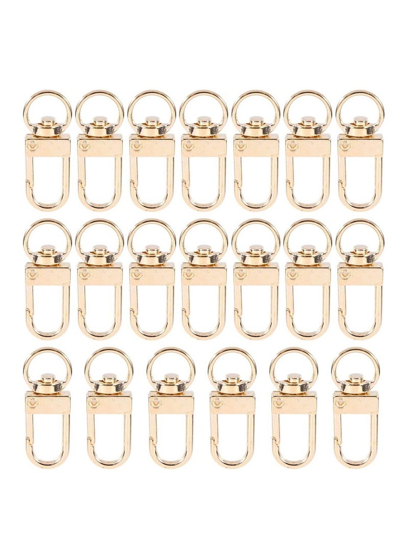 20 Pcs Light Gold Lobster Claw Clasps - Perfect Fasteners for DIY Jewelry, Bracelets, Necklaces, Keychains, and Handbags  - Image 2