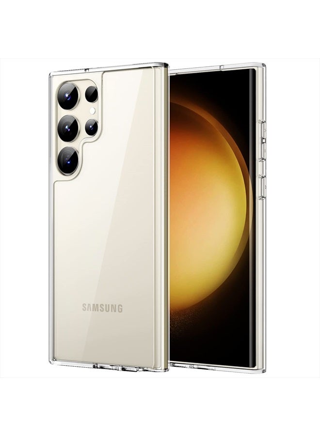 Jetech Case for Samsung Galaxy S23 Ultra 5G 6.8-Inch, Non-Yellowing Shockproof Bumper Protective Phone Cover, Anti-Scratch Hard PC Back (Clear) - Image 1