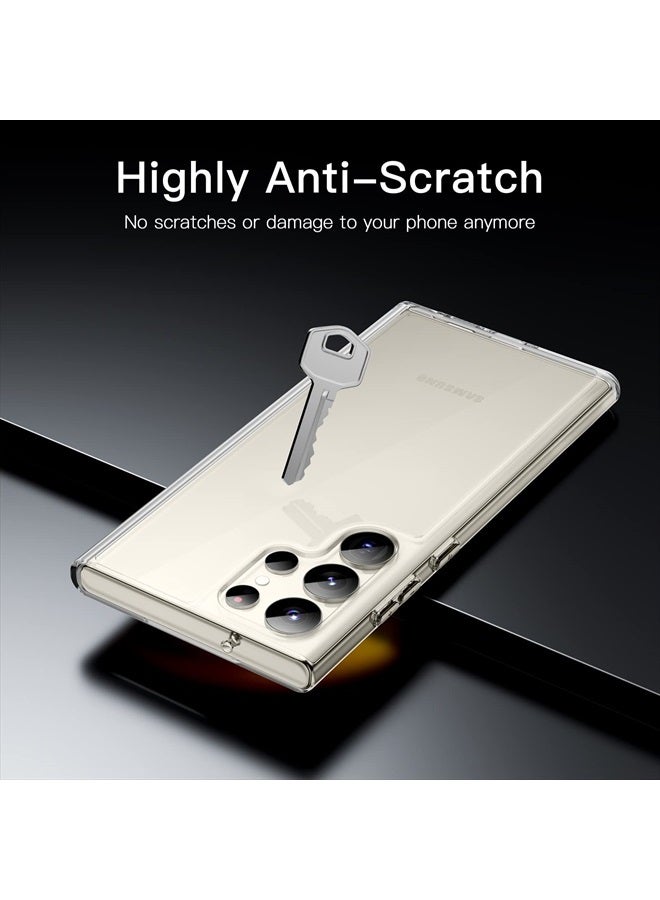 Jetech Case for Samsung Galaxy S23 Ultra 5G 6.8-Inch, Non-Yellowing Shockproof Bumper Protective Phone Cover, Anti-Scratch Hard PC Back (Clear) - Image 4