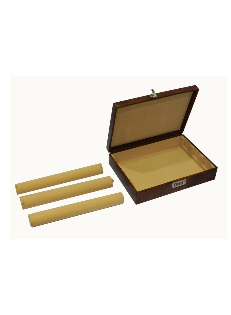 LAVERI LEATHER Laveri Genuine Leather Bracelet Jewelry Box with 3 Removable Rolls - Holder Stores Bracelets, Bangles & Watches Bangle Vanity Box REMOVABLE Vanity Box Removable Vanity Box  - Image 4