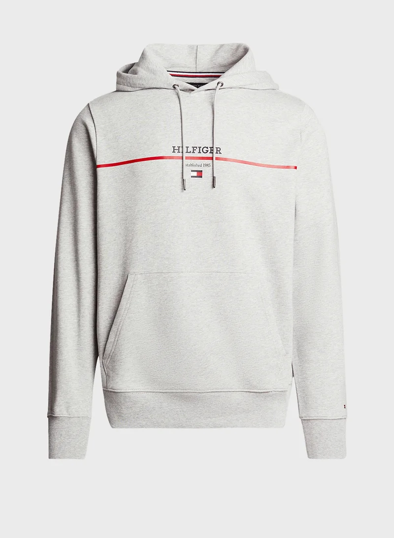 TOMMY HILFIGER Striped Terry Hoodie