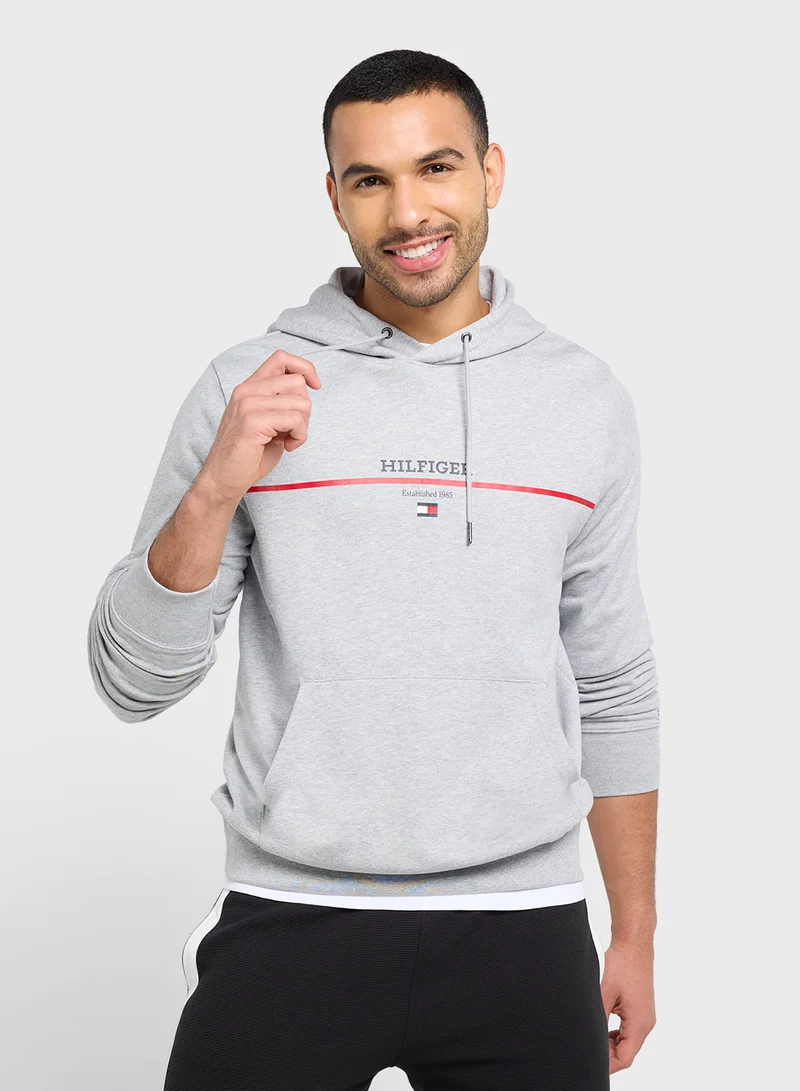 TOMMY HILFIGER Striped Terry Hoodie