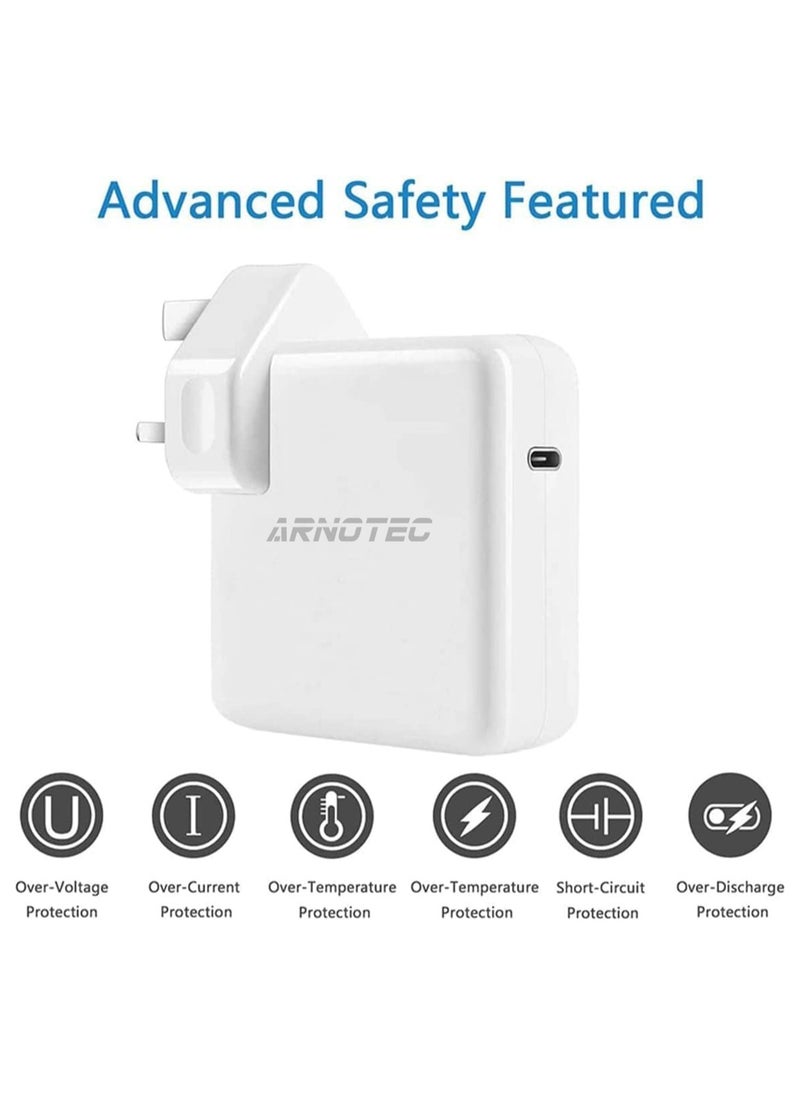 ARNOTEC 96W USB-C Fast Charger Replacement Type C Power Adapter Compatible With MacBook Pro 16/15/14/13'', for MacBook Air, MacBook 12'', Included USB C to C Cable (6.57ft/2m)  - Image 3