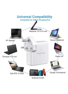 ARNOTEC 96W USB-C Fast Charger Replacement Type C Power Adapter Compatible With MacBook Pro 16/15/14/13'', for MacBook Air, MacBook 12'', Included USB C to C Cable (6.57ft/2m)  - Image 4