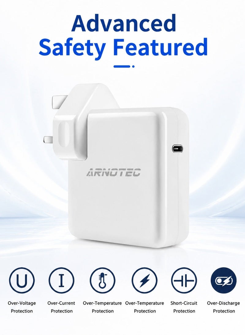 ARNOTEC 96W USB-C Fast Charger Replacement Type C Power Adapter Compatible With MacBook Pro 16/15/14/13'', for MacBook Air, MacBook 12'', Included USB C to C Cable (6.57ft/2m) - Image 3